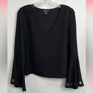 NWOT Fifteen Twenty Long Bell Sleeve Top with Grommets